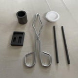 6pcs Tools Set Graphite Crucible Tray Boat Mold For Melting Jewelry Silver Ingot
