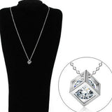 Cube Pendant Necklace for Women