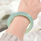 Zheru Jewelry Natural Agate Chalcedony Bracelet 54-64mm