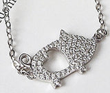 925 Sterling Silver Heart Pig Bracelet for Women