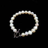 Baroque Pearl 925 Silver Bracelet Freshwater Pearl Women Jewelry Gift