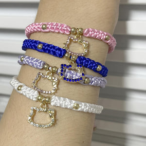 Colorful Rope Cat Bracelet for Women