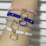 Colorful Rope Cat Bracelet for Women