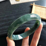 Burmese Emerald Oil Green 54mm-64mm Bracelet Princess Jewelry