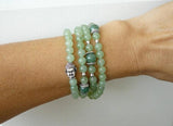 Green Aventurine Buddha Beaded Bracelet Yoga Healing Jewelry