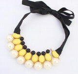 European Silk Pearl Necklace Bead Chain Jewelry