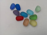 10 Top Drilled Sea Glass Beads for Jewelry Making, Small Size