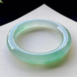 Natural Burmese Jade 54-64mm Round Bar Bracelet Princess Jewelry