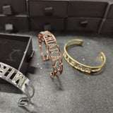 Stainless Steel Bracelet with Zircon Name Mother's Joy