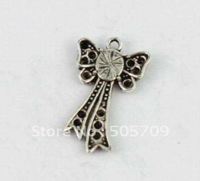 Tibetan Silver Butterfly Knot Charms - Pack of 120