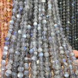 Gray Moonstone Labradorite Round Stone Beads 6/8/10MM