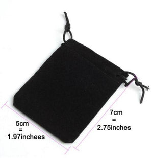 50Pcs/lot 5x7cm Velvet Drawstring Pouch Jewelry Christmas Wedding Bag