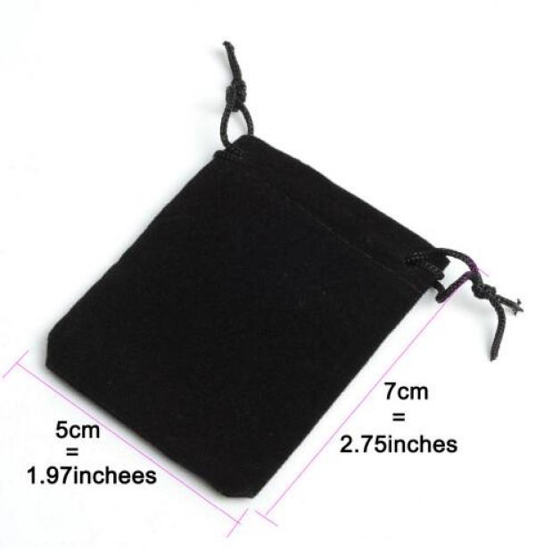 50Pcs/lot 5x7cm Velvet Drawstring Pouch Jewelry Christmas Wedding Bag