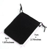 50Pcs/lot 5x7cm Velvet Drawstring Pouch Jewelry Christmas Wedding Bag