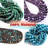 Natural Citrine Stone Beads for Jewelry Making Round Smooth Gemstone Beads
