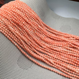 Pink Coral Bead 3x4mm DIY Jewellery Gift