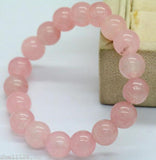 10mm Sea Water Aquamarine Jade Round Beads Stretchy Bangle Bracelet