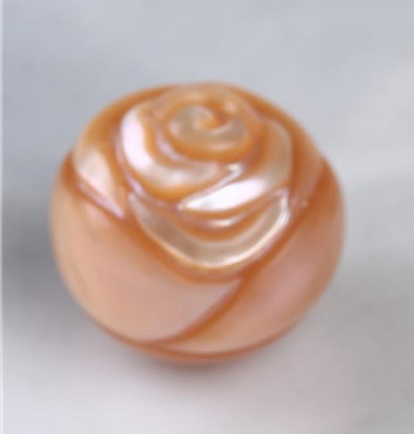 12-13mm Carved Freshwater Rose Pearl Beads for DIY Jewelry Making