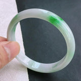 Natural Burmese Jade Light Bracelet 54-64mm Princess Jewelry Gift