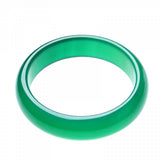 Green Agate Chalcedony Bracelet 54-64mm - Princess Jewelry Gift for Her