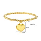 HECHENG Heart Earrings Necklace Bracelet Set