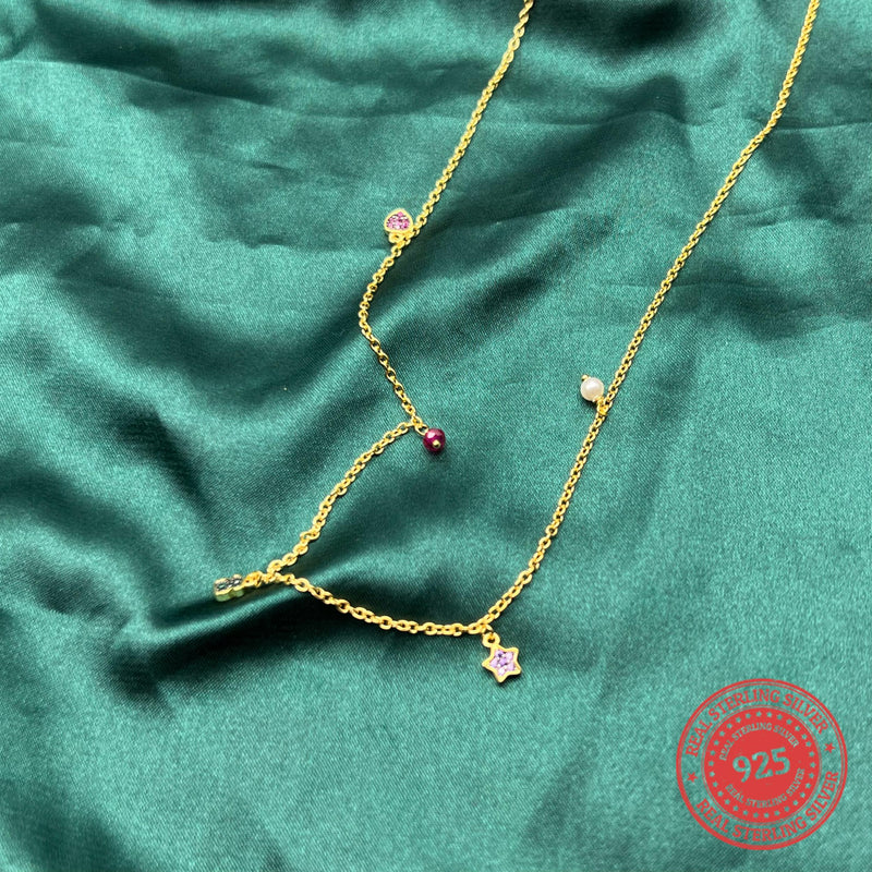 TS-XL016 High Spanish Bear Gemstone Pendant Necklace