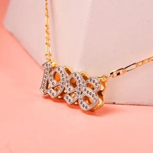 Personalized Birth Years Lucky Number Necklace