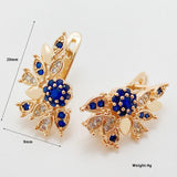 High Gorgeous 585 Rose Micro Wax Inlay Drop Earrings