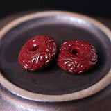 5A Cinnabar Safety Knot Necklace Pendant Vermilion DIY Jewelry Material