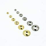 100pcs Stainless Steel End Caps for DIY Jewelry Making
