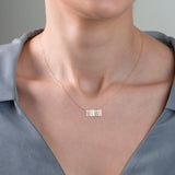 Old English Necklace,Name Necklace Stainless,Gothic Necklace
