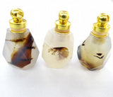 Natural Stone Quartz Crystal Turquoises Tiger Eye Charms Pendant