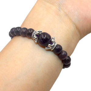 Agates Lapis Tiger Eye Jades Stone Crown Bracelet