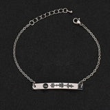 Custom Music Code Bracelet Stainless Steel Engraved Bangle