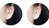 Asymmetric Earrings Real 925 Sterling Silver Geometric Studs