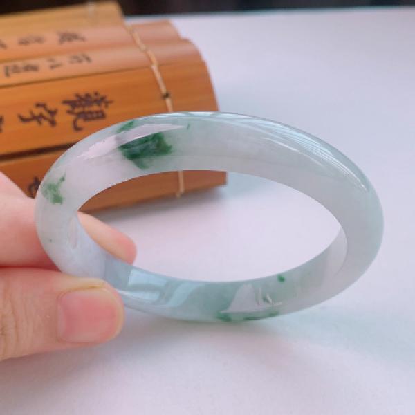 Zheru Jewelry Natural Myanmar Jade Princess Bracelet for Mom and Girlfriend