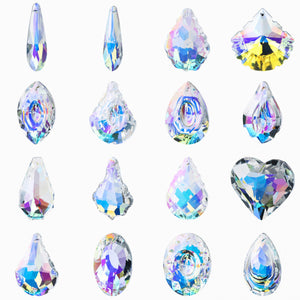 Large Crystal Glass Pendant for DIY Necklace Making