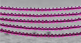 5A Rhodolite Garnet Beads 3.5-4.8mm Rose Red Smooth Round 15 Inch Strand