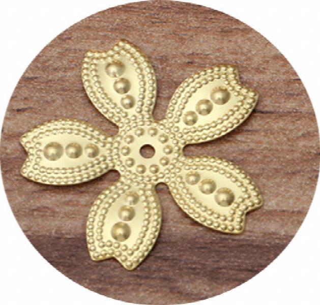 100pcs 25mm Brass Flower Slice Charms DIY Jewelry Findings