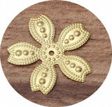 100pcs 25mm Brass Flower Slice Charms DIY Jewelry Findings