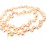 8x5mm Pink Rice Freshwater Pearl Loose Beads