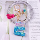Glitter Crystal Drop Key Chain Tassel Pendant Resin Girl Bag Embellishment
