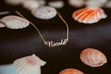 Personalized Name Necklace with Heart - Dainty Love Necklace