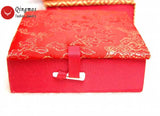 Qingmos Silk Jewelry Display Box for Jewelry Organization