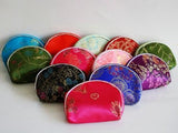 5-Piece Silk Satin Handbags Wallet Jewelry Bags Set