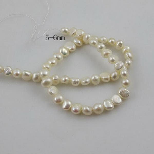 5-6mm Baroque Freshwater Pearl Loose Beads DIY Jewelry Making