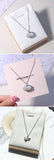 Silver Chain Necklace with 7-8mm Shell Beads