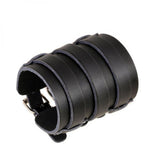 Exaggerated Punk Charm Leather Bracelet for Men