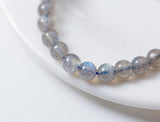 Real 925 Sterling Silver MoonSTONE Moon & Star Charms Bracelet