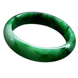 Zheru Jewelry Natural Burmese Jade Two-tone Bracelet